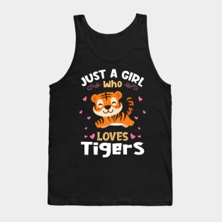 Just a Girl who Loves Tigers Gift Tank Top